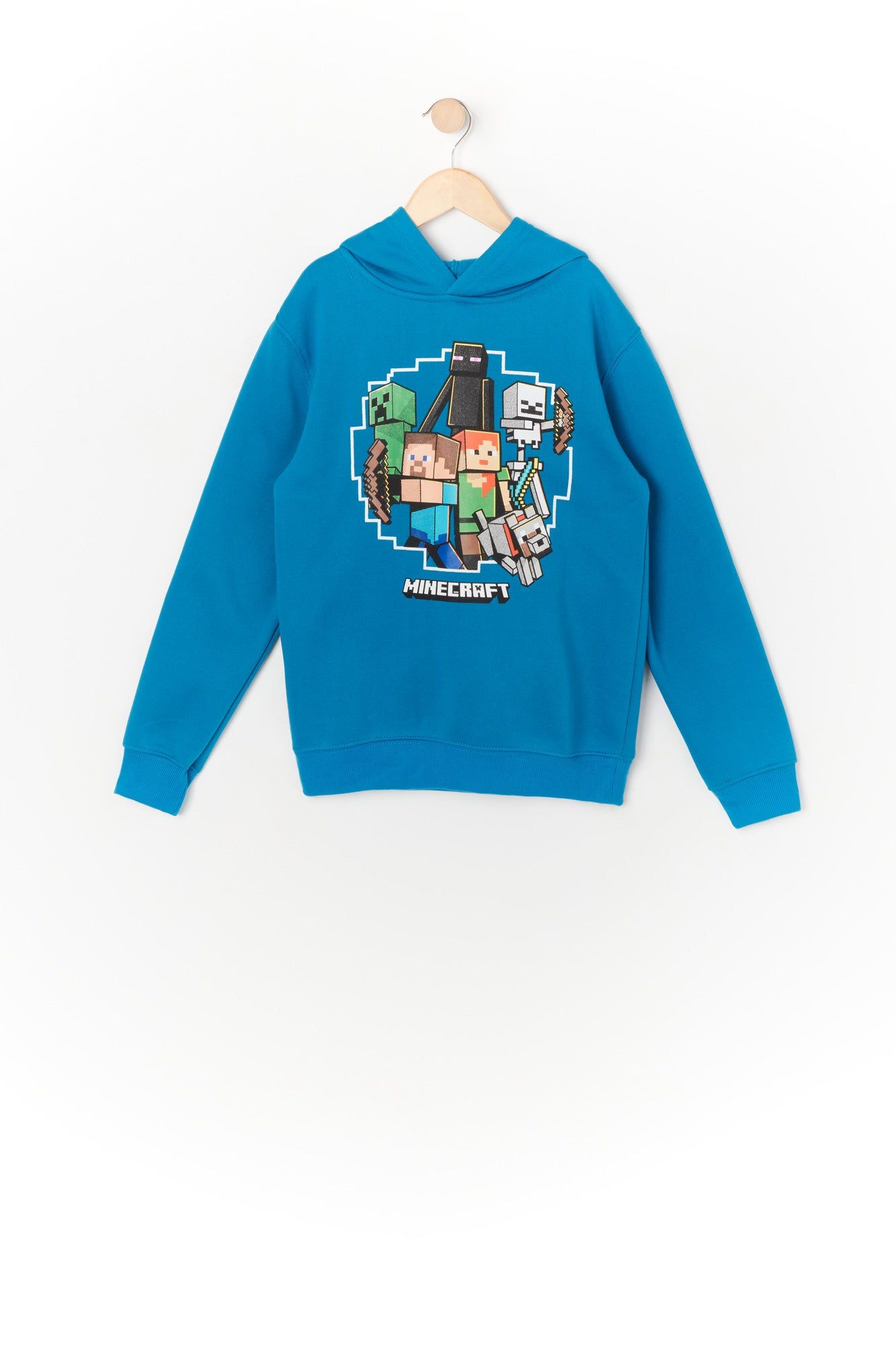 Boys Minecraft Graphic Fleece Hoodie sold by Urban Planet