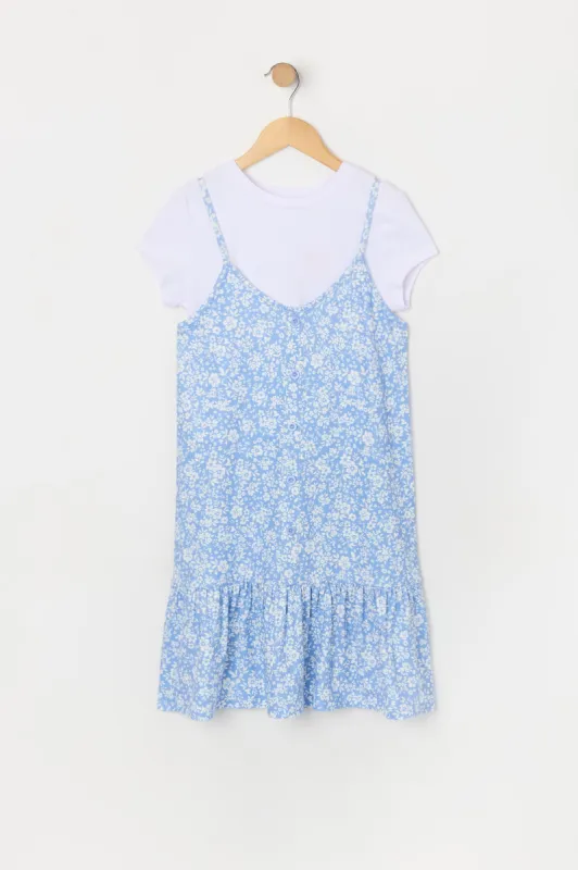 Girls Floral Dress 2 Piece Set sold by Urban Planet