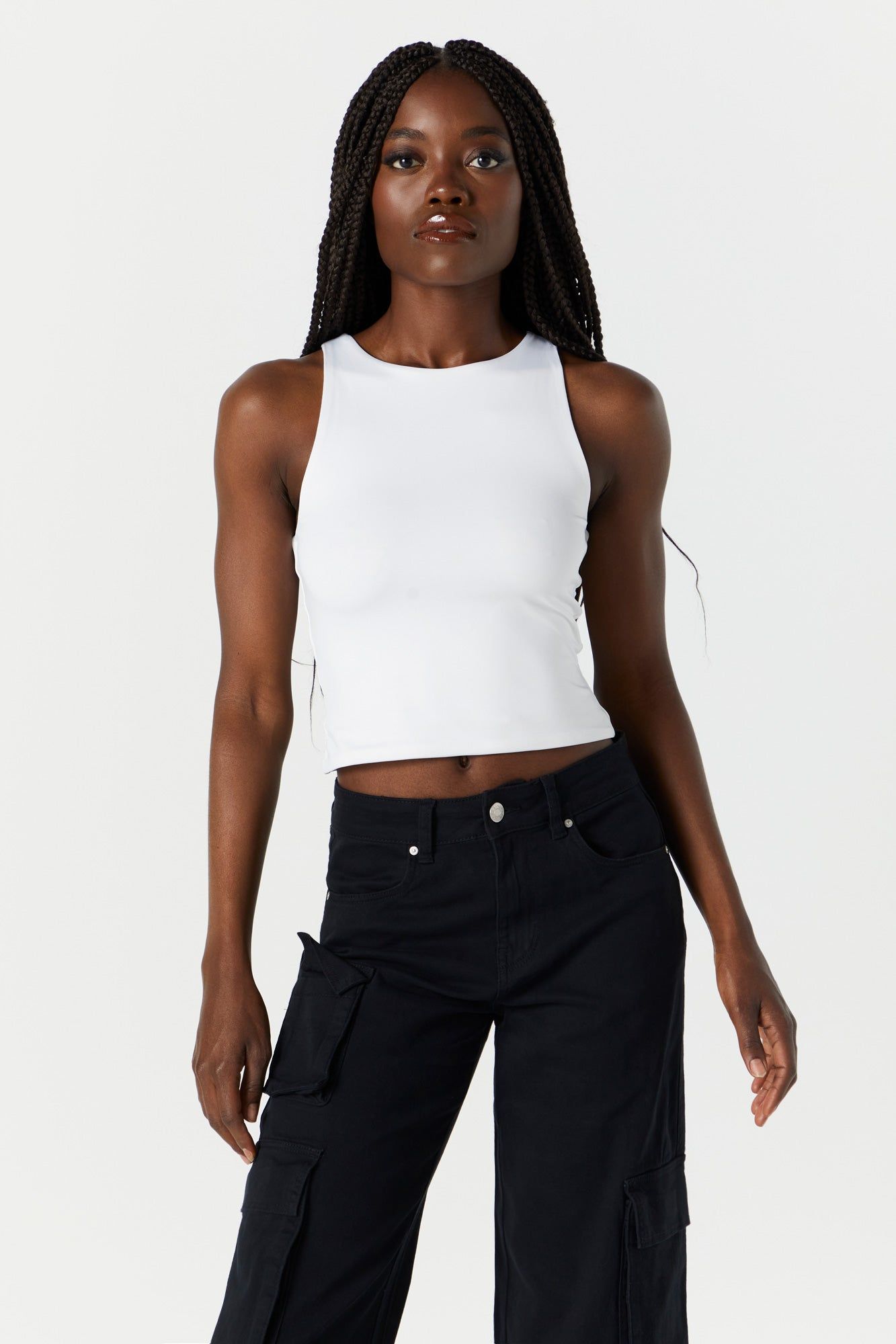 Contour High Neck Tank sold by Urban Planet product image thumbnail 7
