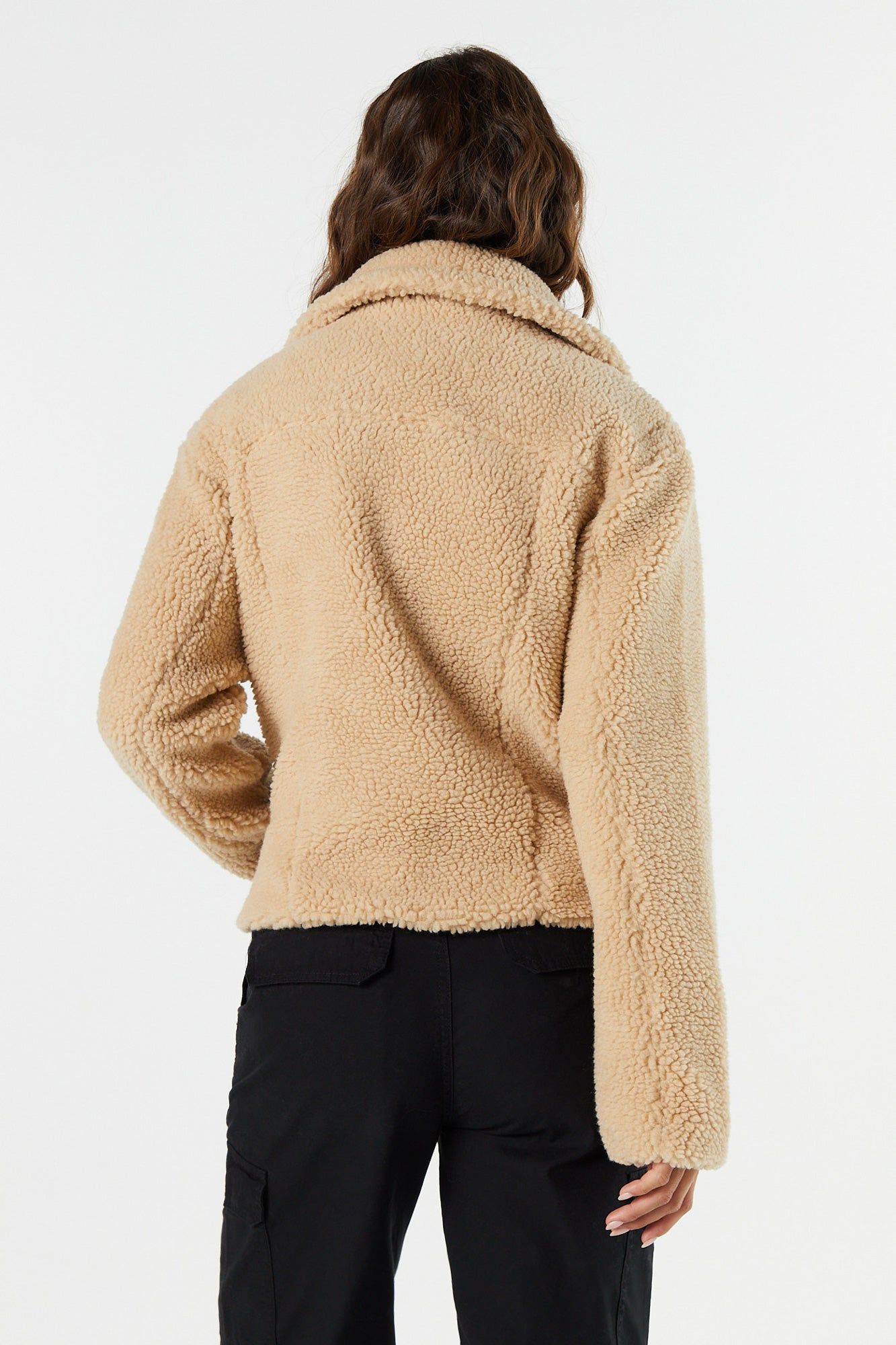 Plush Biker Jacket sold by Urban Planet product image thumbnail 2