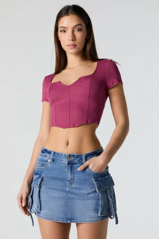 Denim D-Ring Cargo Mini Skirt sold by Urban Planet