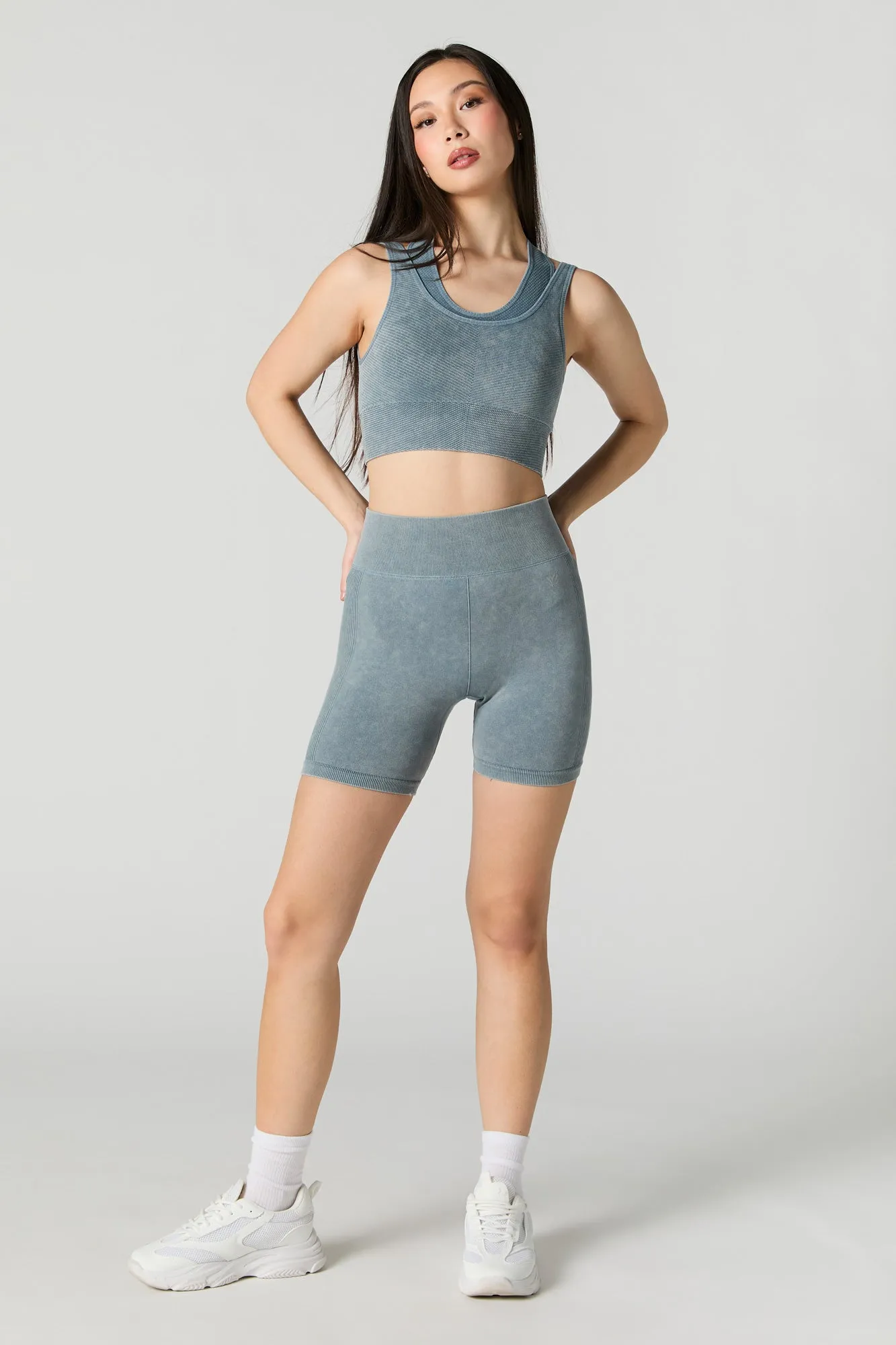 Soutien-gorge de sport délavé à dos nageur sold by Urban Planet product image thumbnail 3