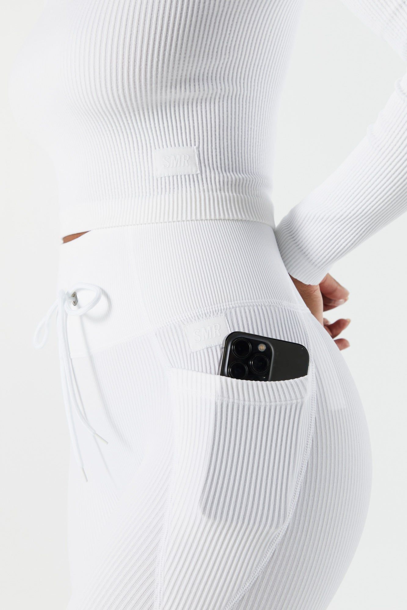 Legging Sommer Ray Active côtelé sans couture avec poches latérales sold by Urban Planet product image thumbnail 4