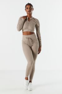 Legging Sommer Ray Active côtelé sans couture avec poches latérales sold by Urban Planet