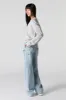 Medium Wash Distressed Low Rise Skater Jean sold by Urban Planet