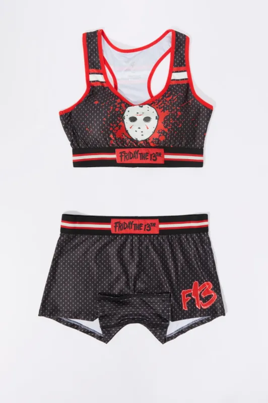 Friday the 13th Bra and Boy Short 2 Piece Set sold by Urban Planet