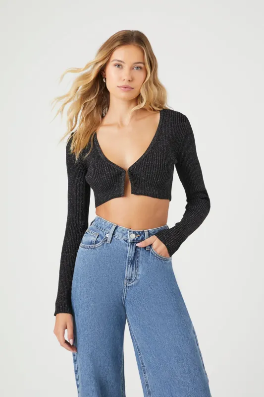 Cropped Cardigan Sweater made by Forever 21