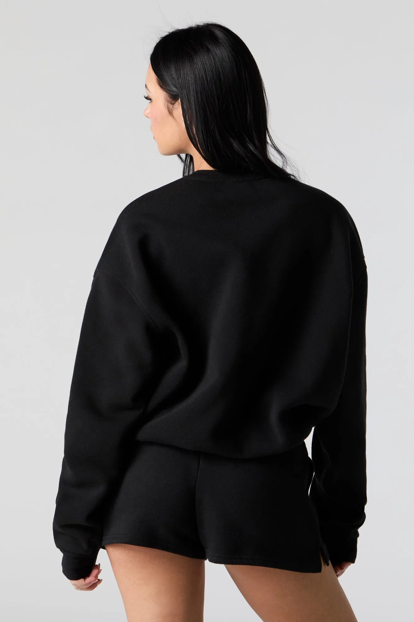 Brooklyn Chenille Embroidered Fleece Sweatshirt sold by Urban Planet product image thumbnail 2