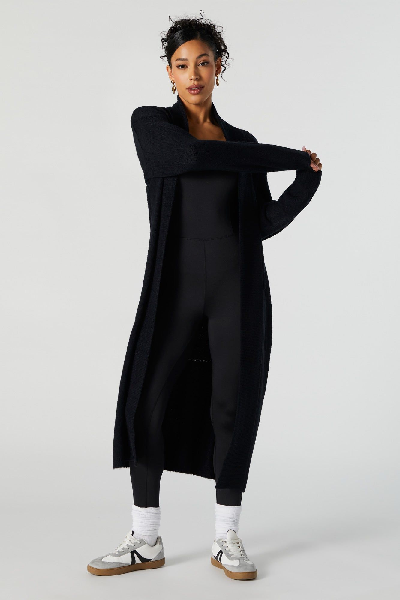 Mossy Open Front Longline Cardigan sold by Urban Planet product image thumbnail 4