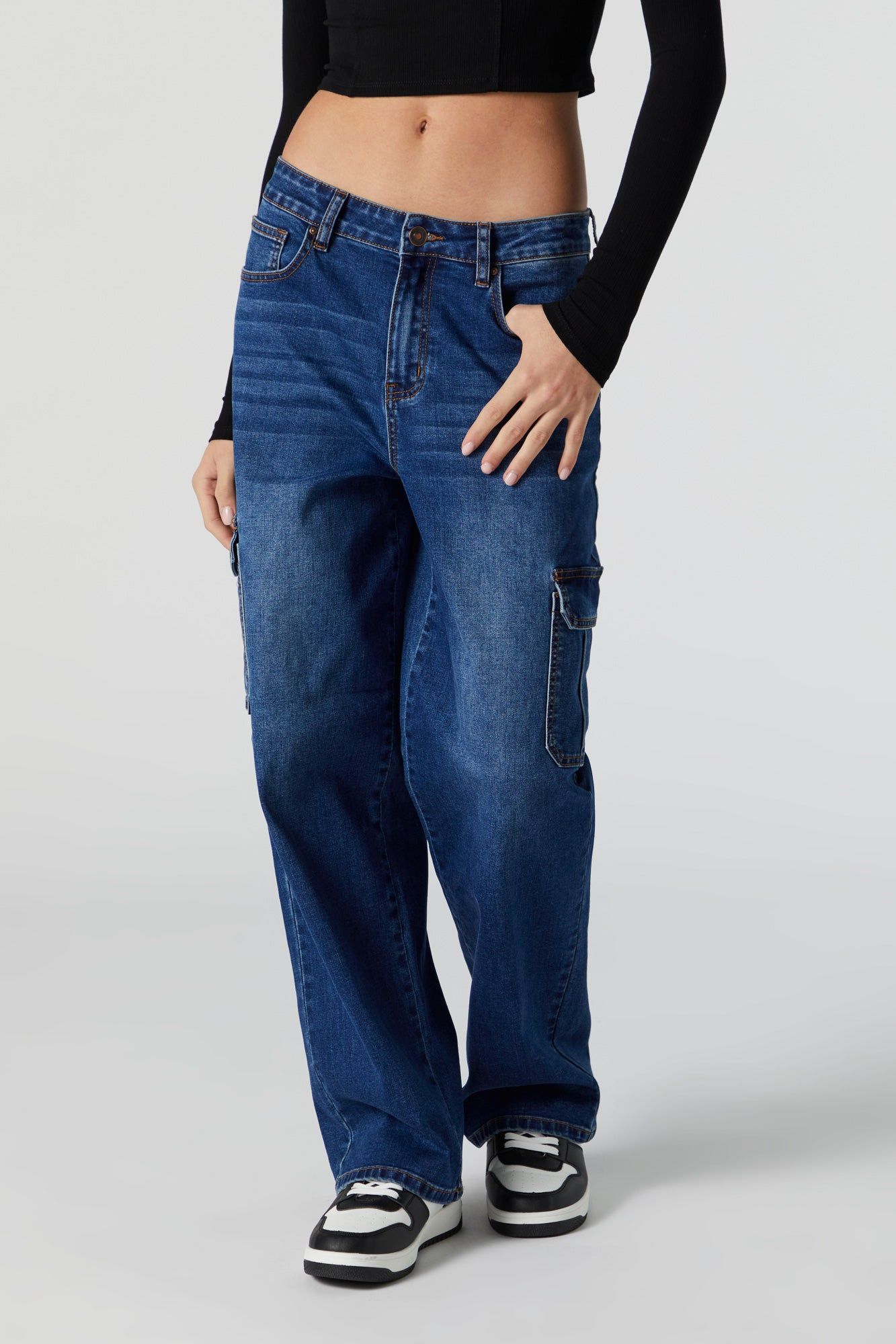 Medium Wash Cargo Jean sold by Urban Planet product image thumbnail 8