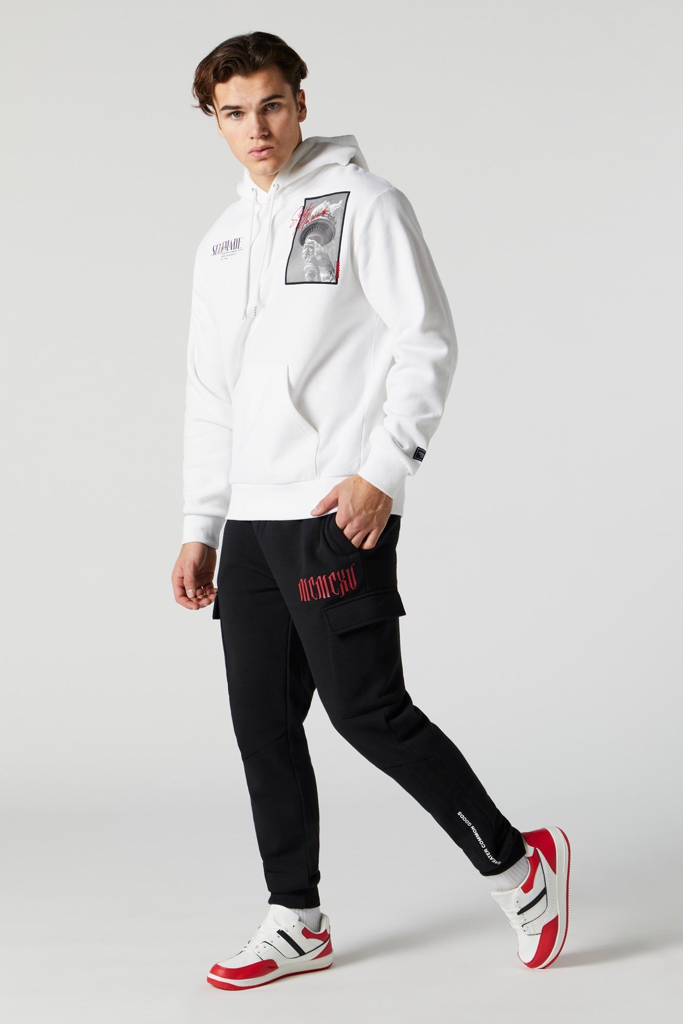 Self Made Graphic Fleece Hoodie sold by Urban Planet product image thumbnail 3