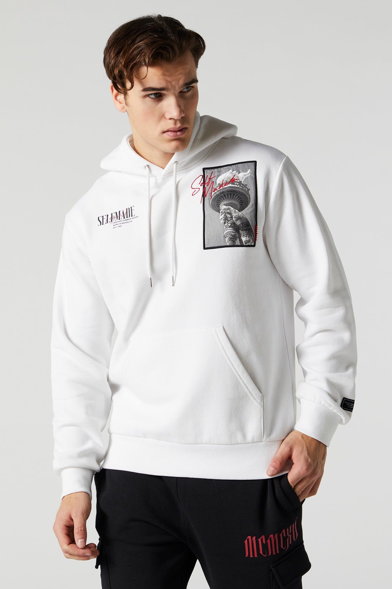 Self Made Graphic Fleece Hoodie sold by Urban Planet