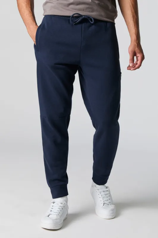 Jogger en molleton avec poches à fermeture à glissière et taille coulissante sold by Urban Planet