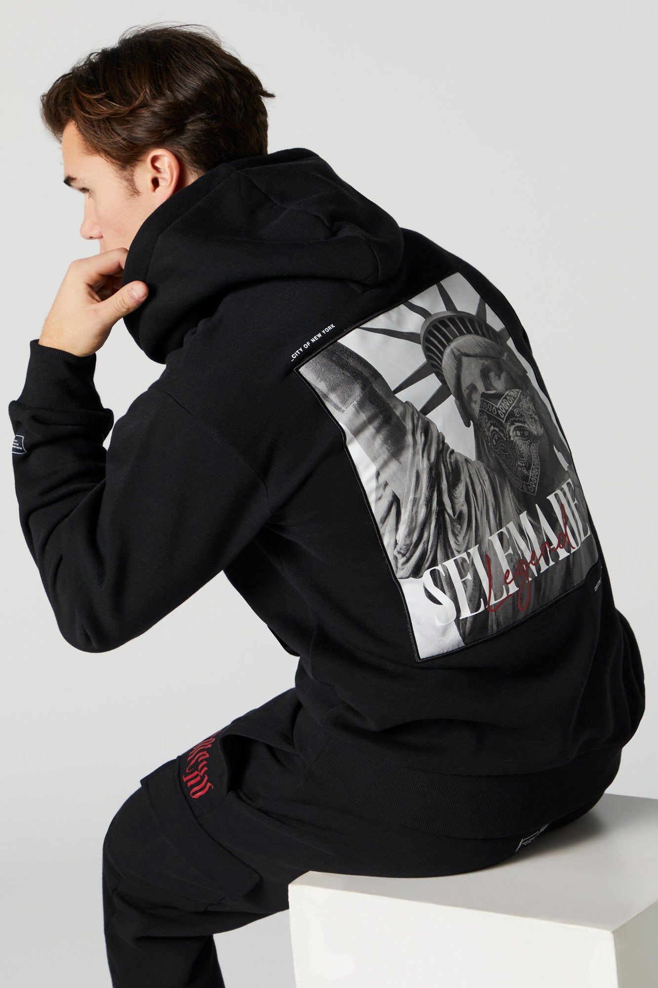 Self Made Graphic Fleece Hoodie sold by Urban Planet product image thumbnail 4