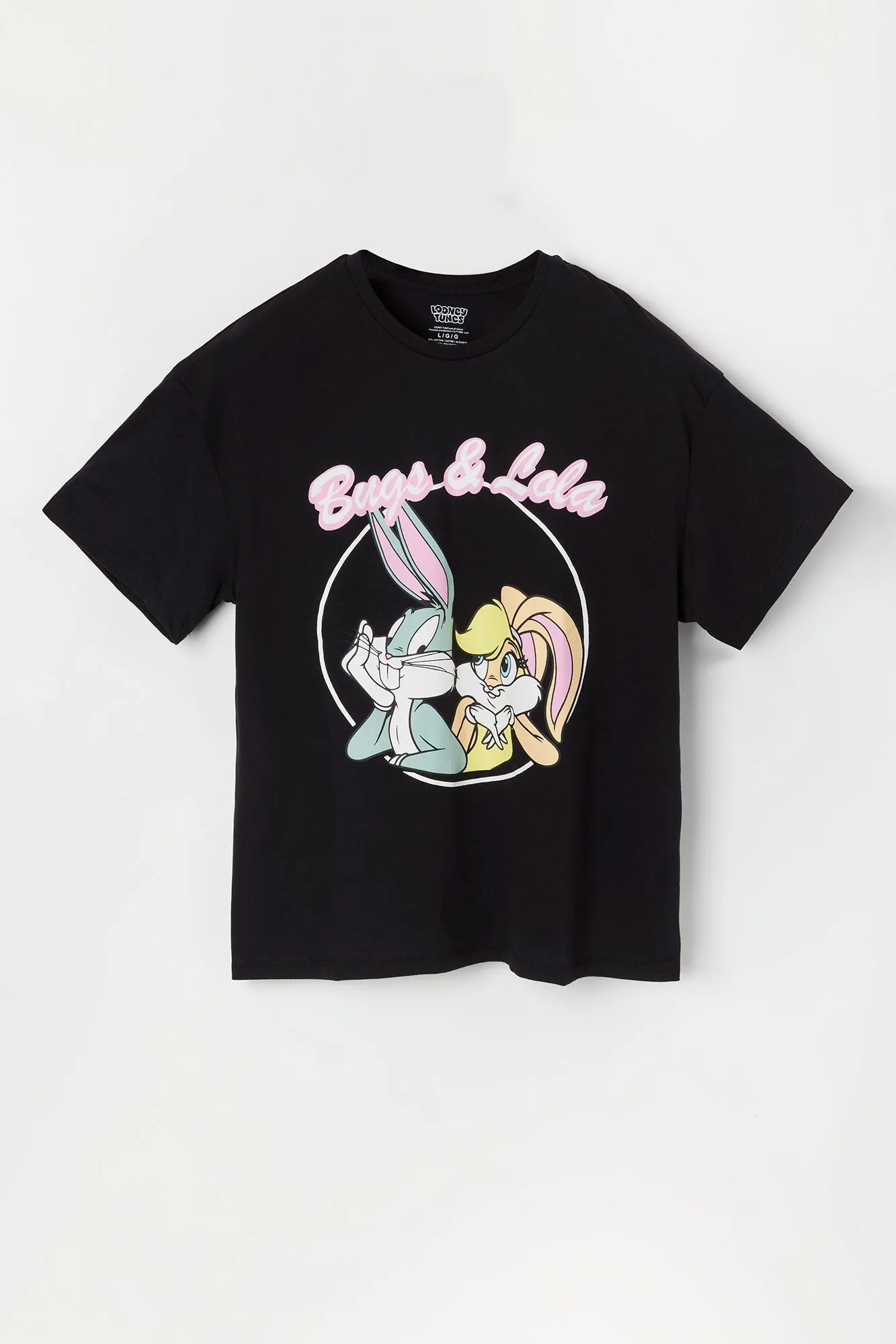 T-shirt à imprimé Bugs and Lola Bunny sold by Urban Planet product image thumbnail 4