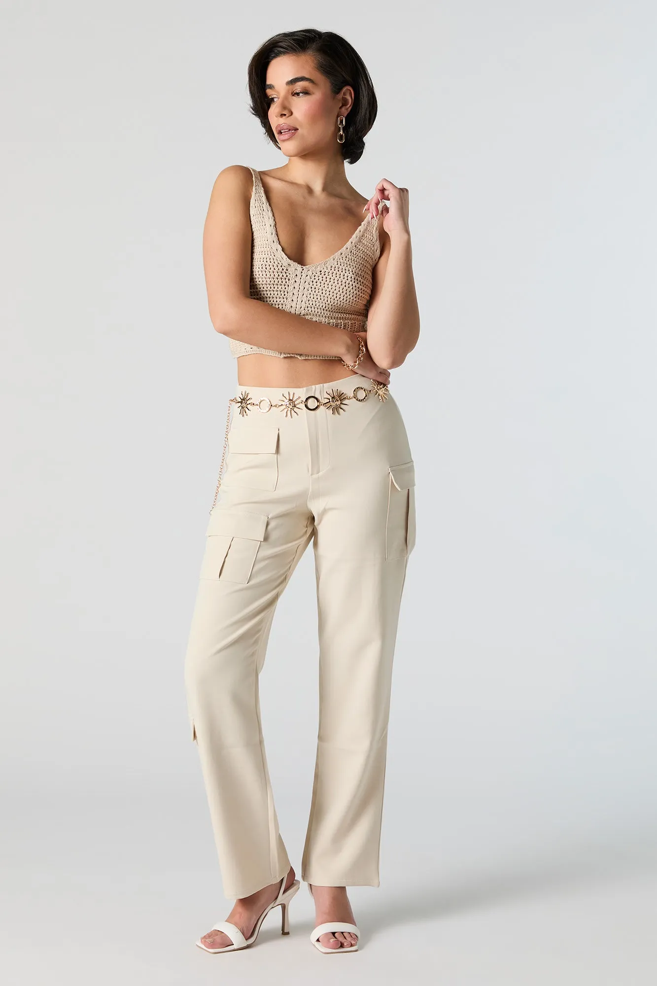 Débardeur crocheté à encolure en V sold by Urban Planet product image thumbnail 3