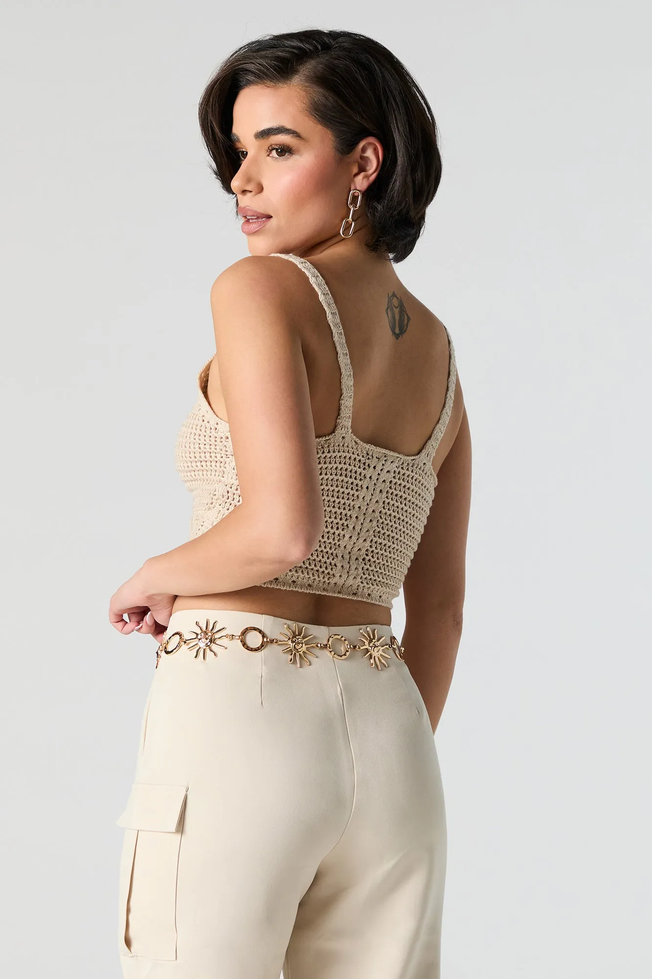 Débardeur crocheté à encolure en V sold by Urban Planet product image thumbnail 2