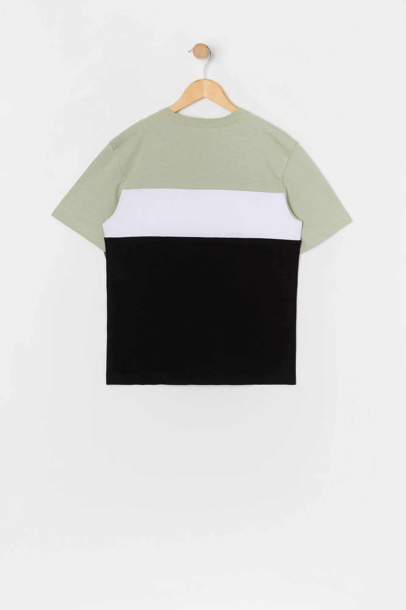 T-shirt rayé avec blocs de couleurs pour garçon sold by Urban Planet product image thumbnail 2