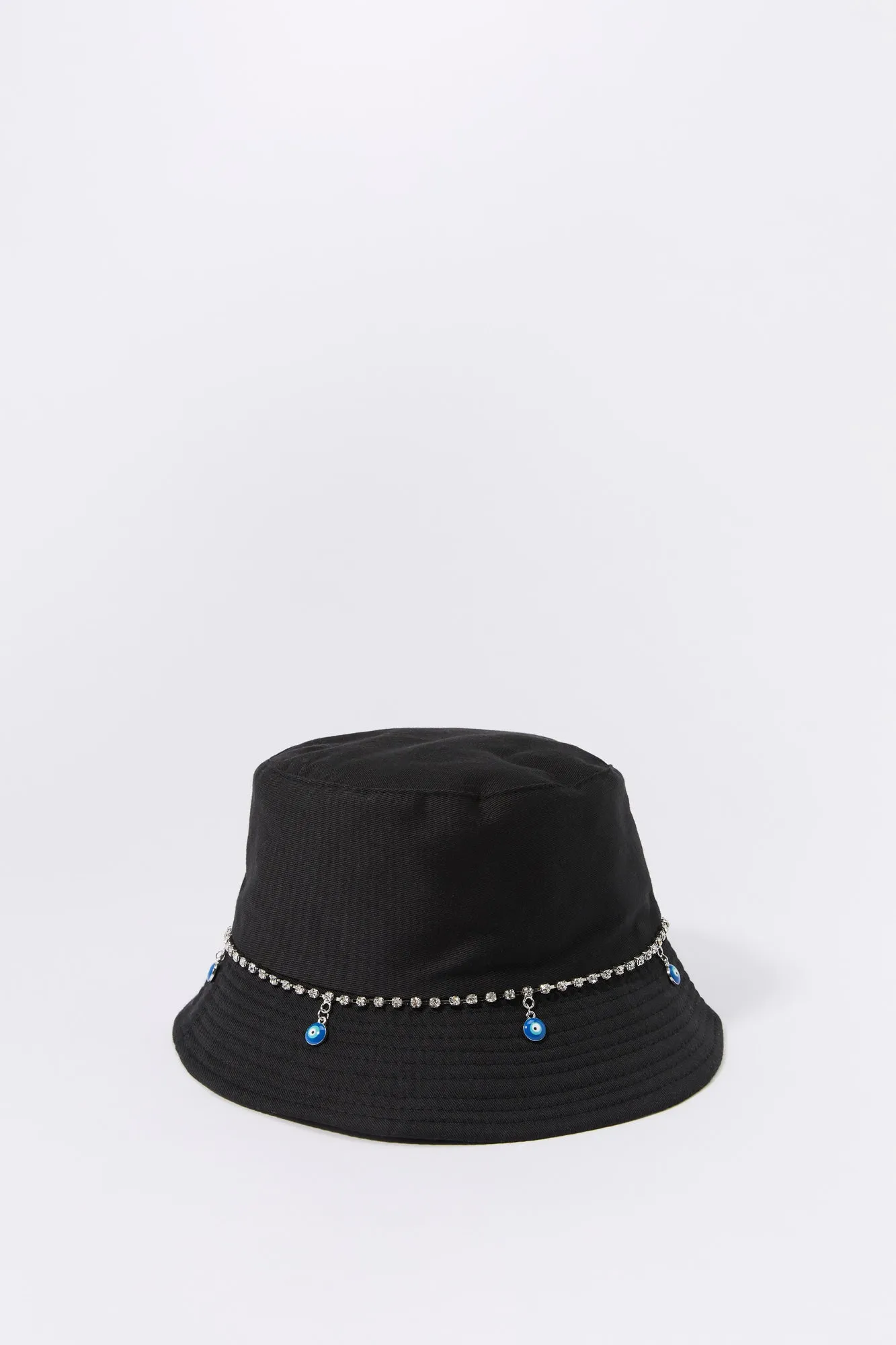 Chapeau cloche avec chaîne à breloque Mauvais oeil en pierres du Rhin sold by Urban Planet