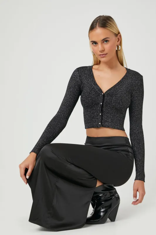 Sparkle Knit Cardigan Sweater sold by Urban Planet