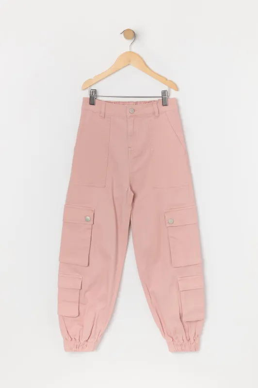 Girls 4 Pocket Cargo Jogger sold by Urban Planet