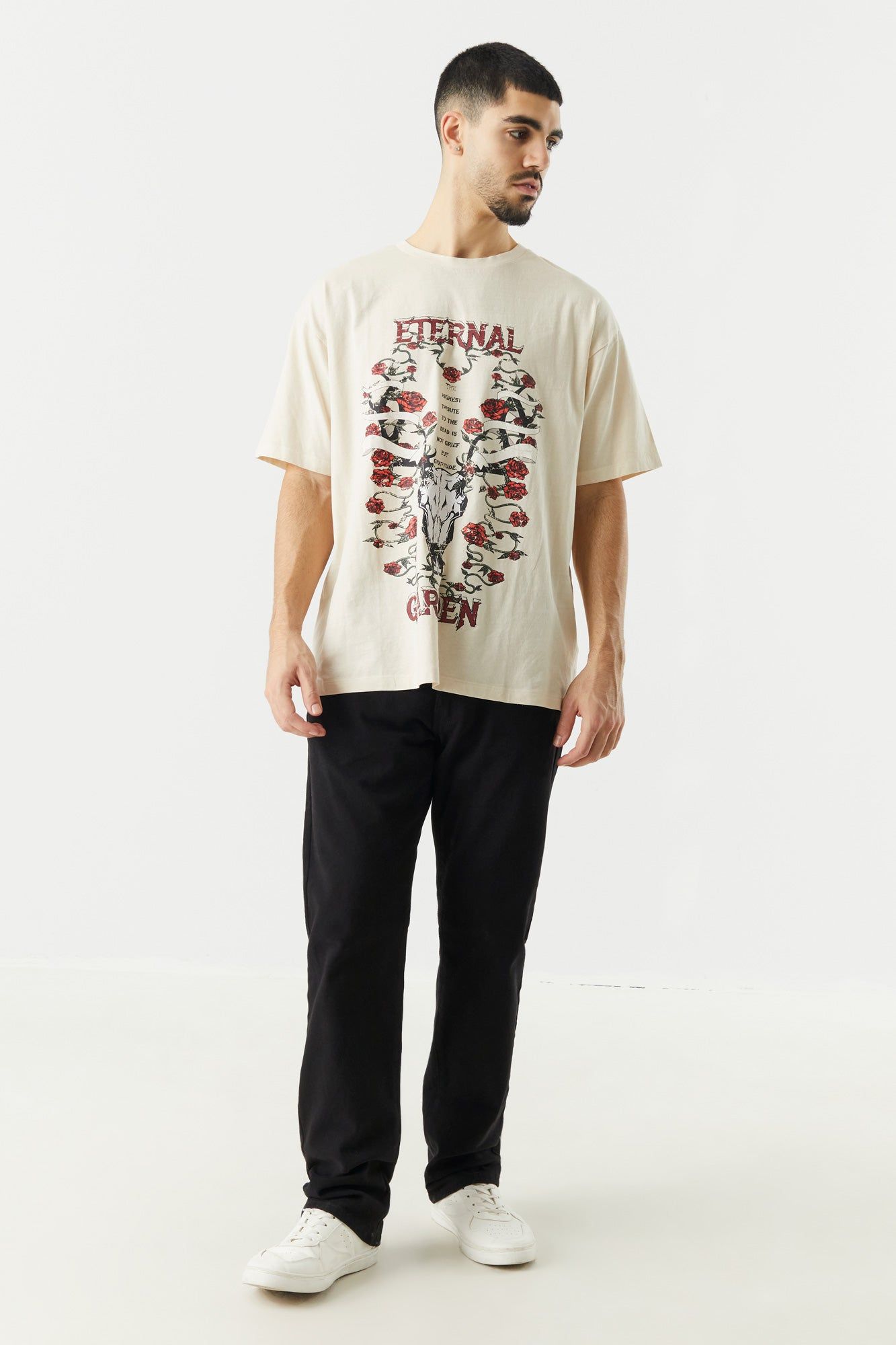 T-shirt décontracté à imprimé Eternal Garden sold by Urban Planet product image thumbnail 3