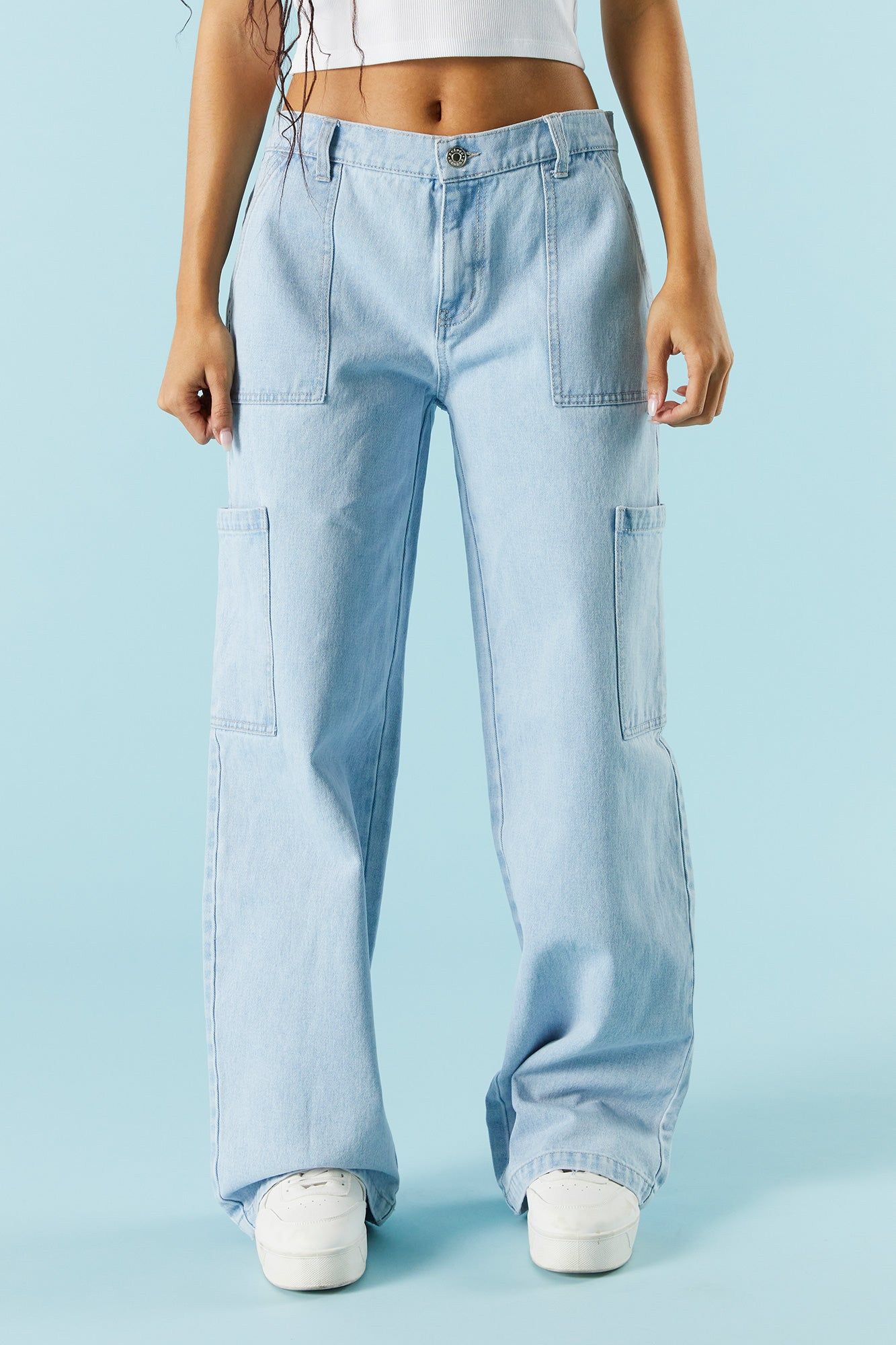 Jean cargo avec poches plaquées sold by Urban Planet product image thumbnail 2