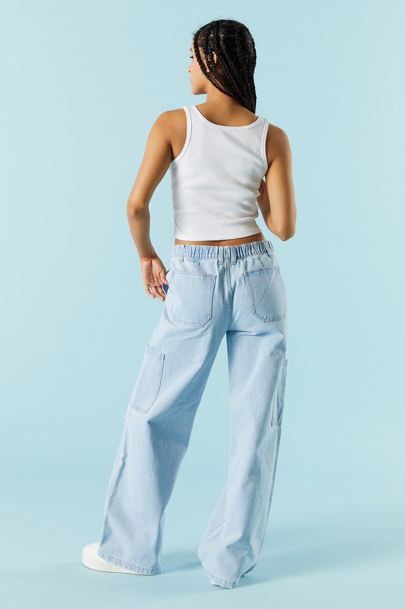 Jean cargo avec poches plaquées sold by Urban Planet product image thumbnail 3