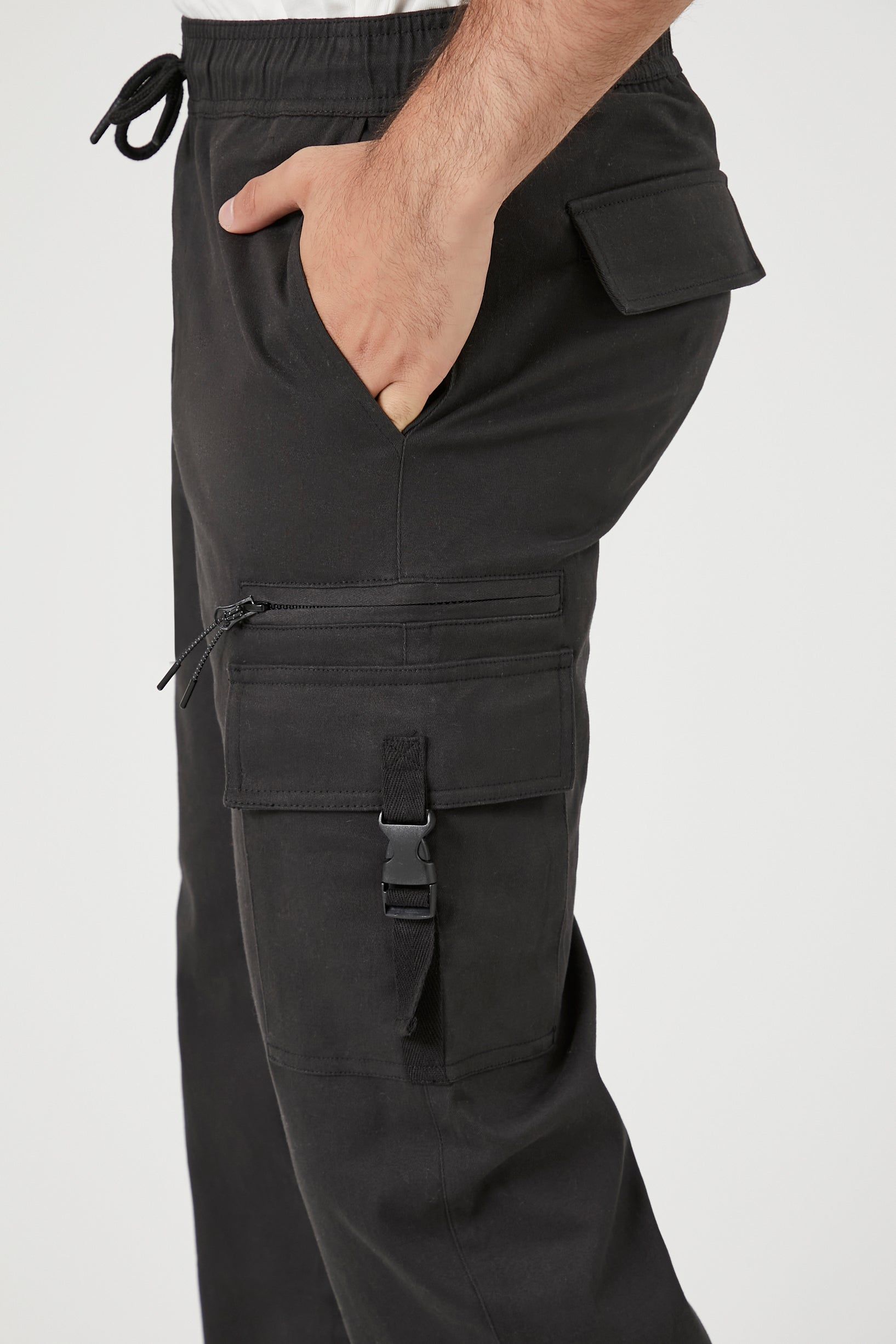 Jogger cargo en sergé à taille coulissante sold by Urban Planet product image thumbnail 5