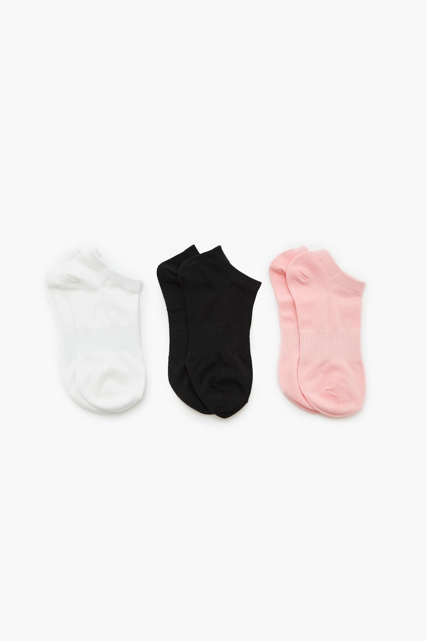 Ribbed Ankle Socks (3 Pack) sold by Urban Planet product image thumbnail 2