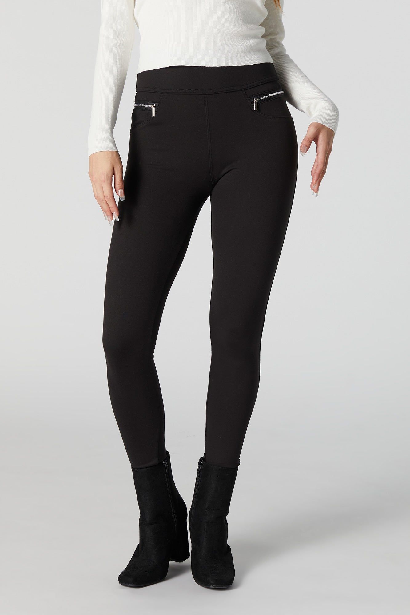 Legging doux avec poches à fermeture à glissière sold by Urban Planet product image thumbnail 2