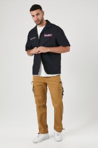 Jogger cargo en sergé à taille coulissante sold by Urban Planet
