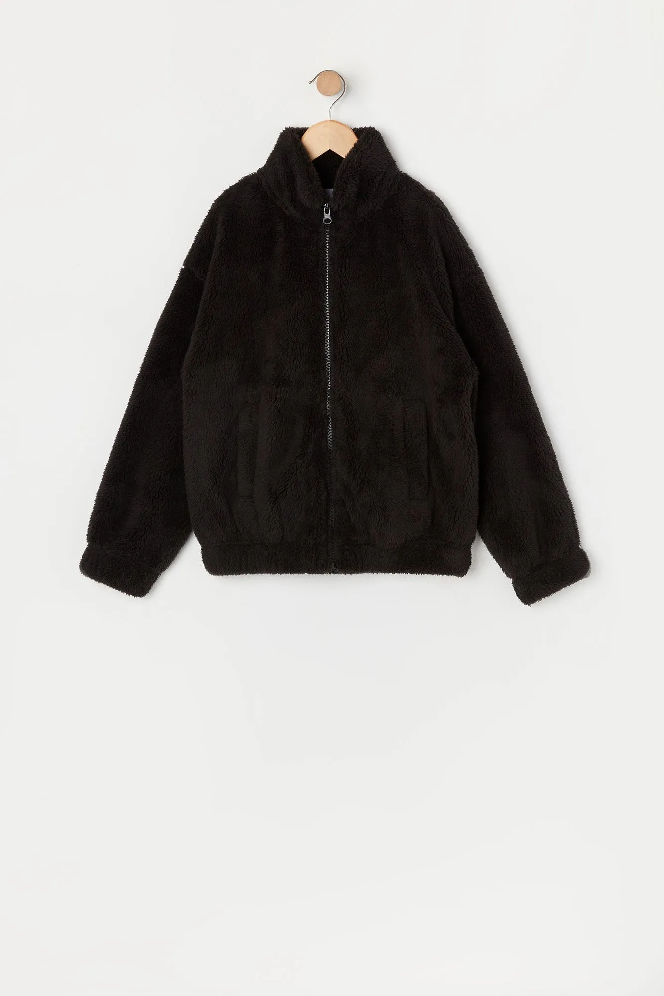 Plush Bomber Jacket sold by Urban Planet product image thumbnail 3