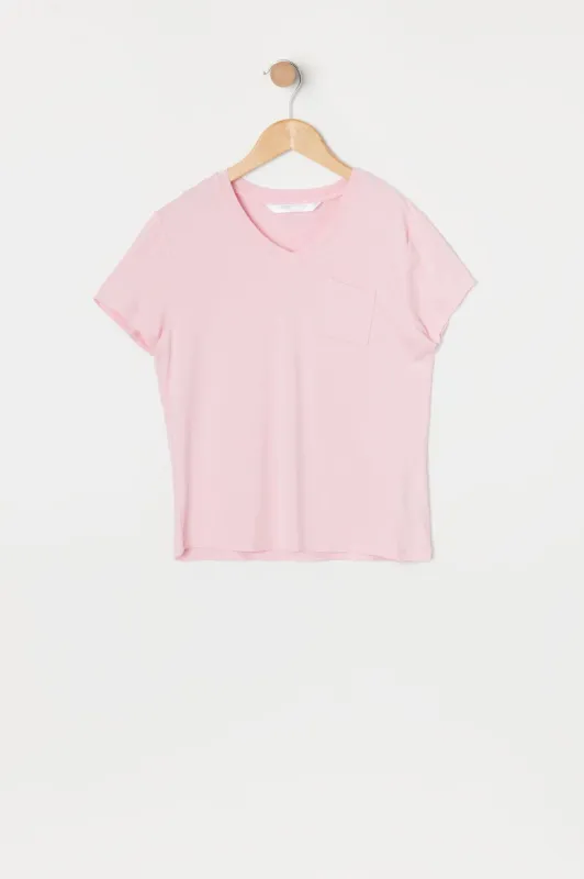 T-shirt décontracté avec poche pour fille sold by Urban Planet