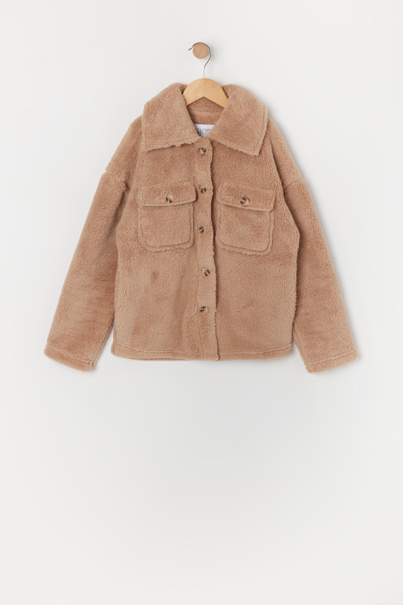 Girls Plush Shacket sold by Urban Planet