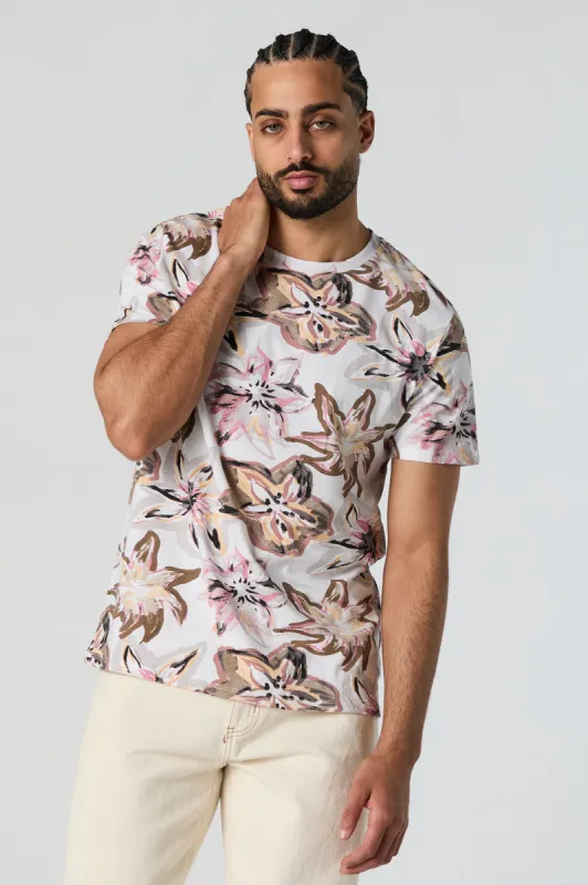 Floral Print T-Shirt sold by Urban Planet