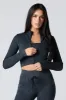 Active Seamless Ribbed Zip-Up Long Sleeve Top sold by Urban Planet