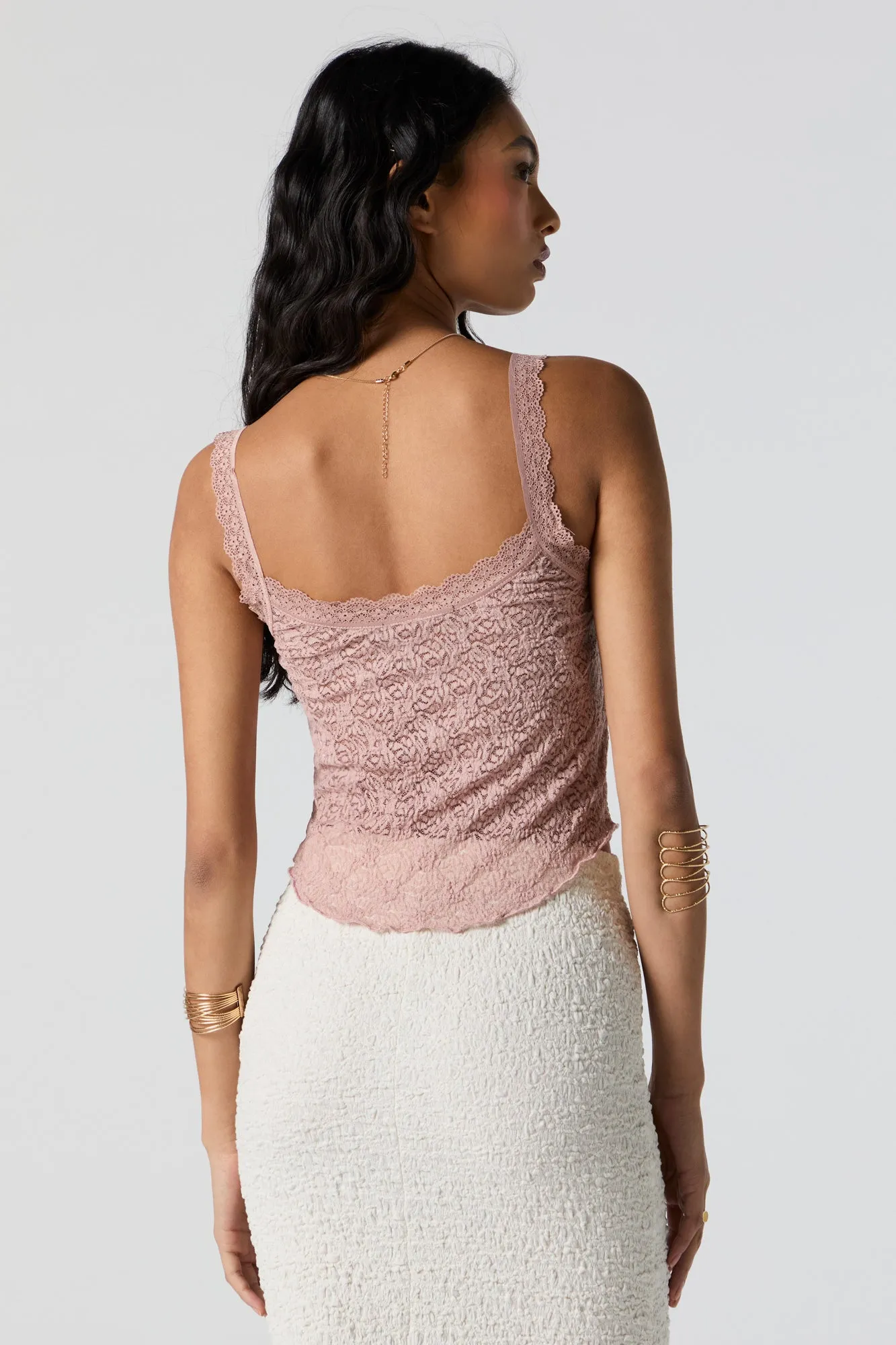 Débardeur fluide en dentelle sold by Urban Planet product image thumbnail 5