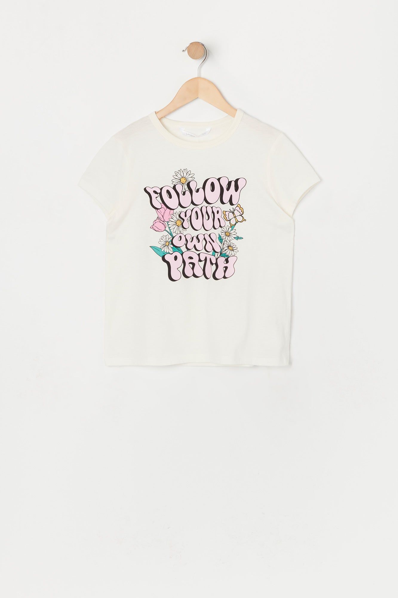 Girls Follow Your Own Path Graphic T-Shirt sold by Urban Planet