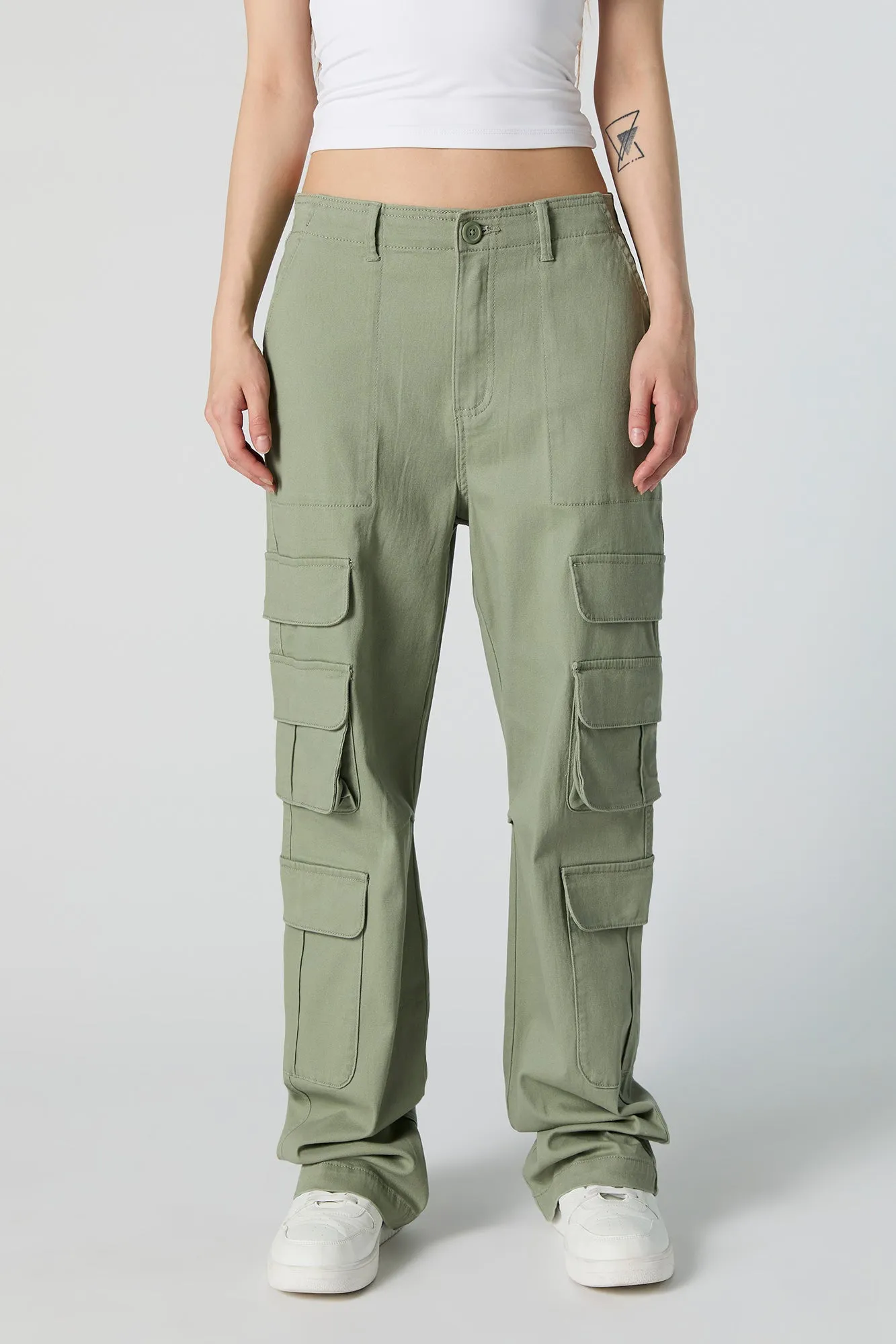 Twill Multi Pocket Straight Leg Cargo Pant sold by Urban Planet product image thumbnail 2