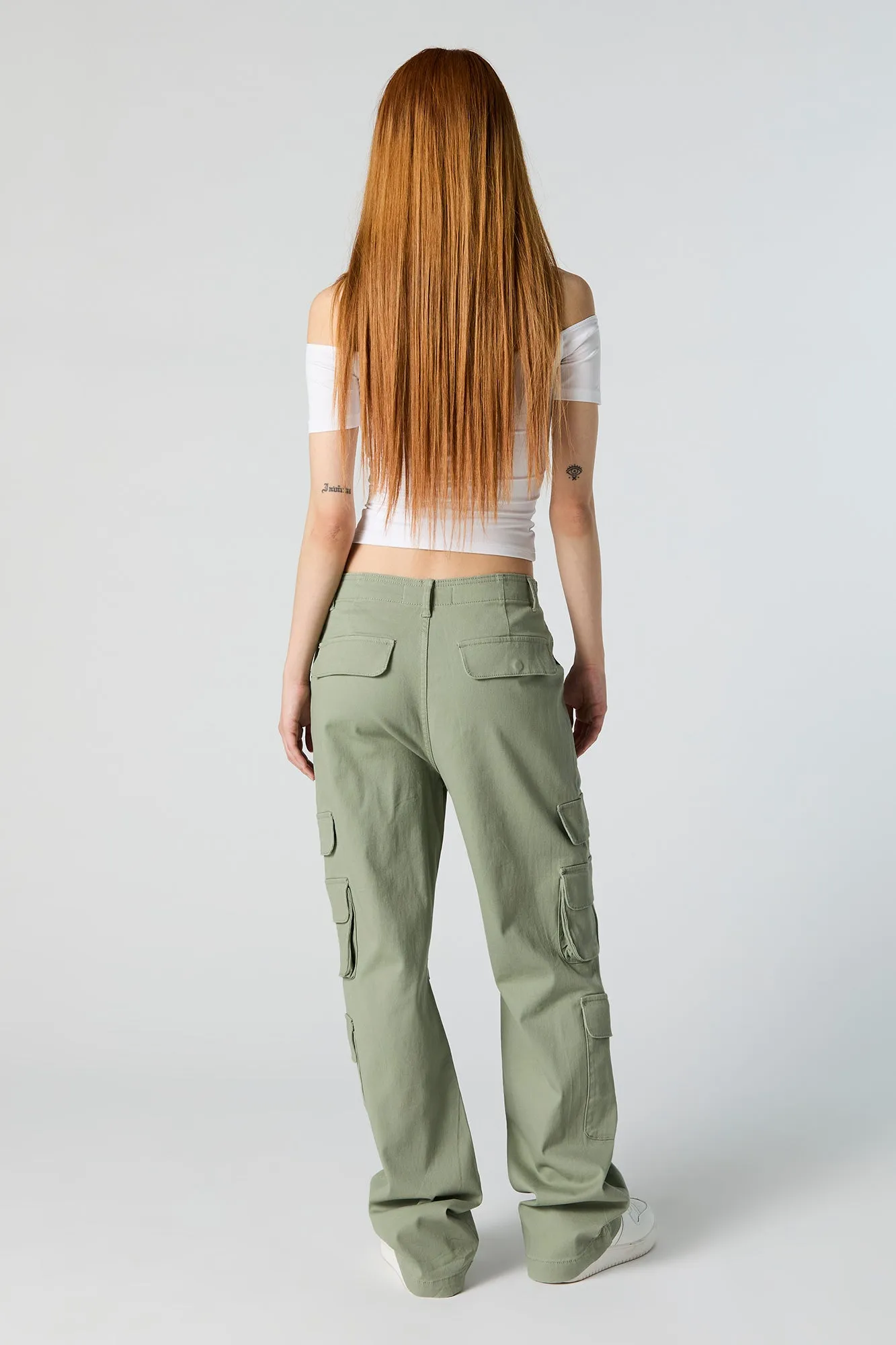 Twill Multi Pocket Straight Leg Cargo Pant sold by Urban Planet product image thumbnail 3