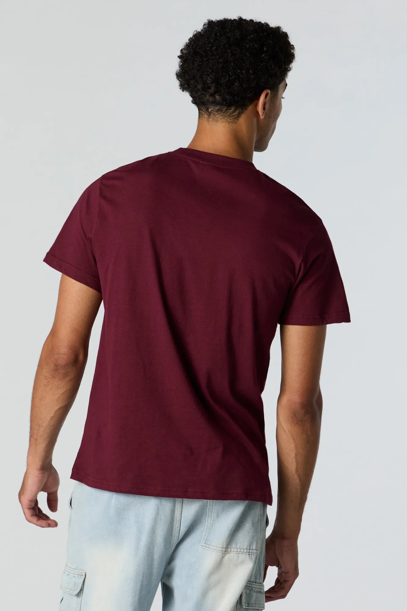 T-shirt à imprimé Skull and Roses sold by Urban Planet product image thumbnail 3