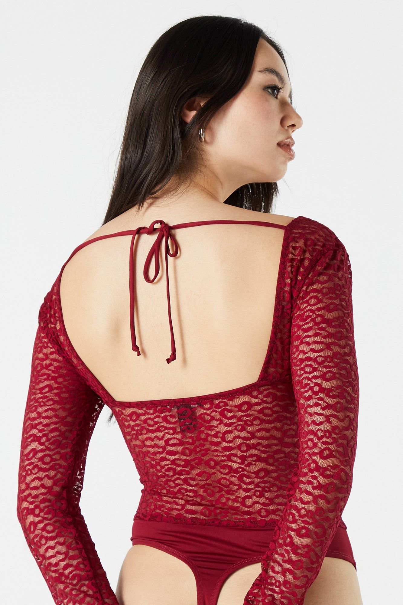 Maillot en filet avec motif guépard et décolleté en coeur sold by Urban Planet product image thumbnail 9