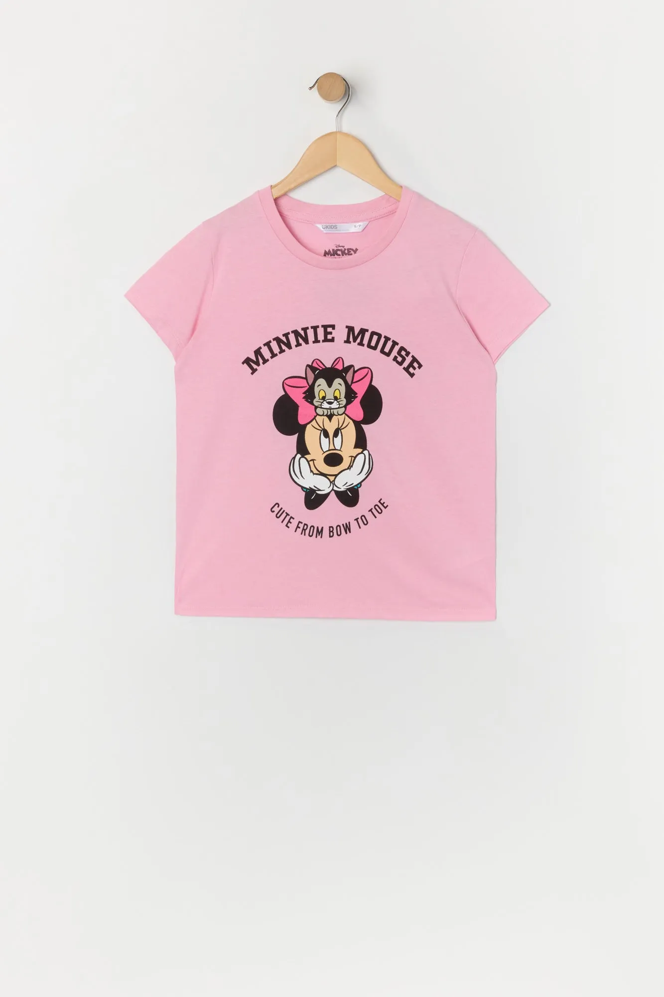 T-shirt à imprimé Minnie Mouse Bow to Toe pour fille sold by Urban Planet