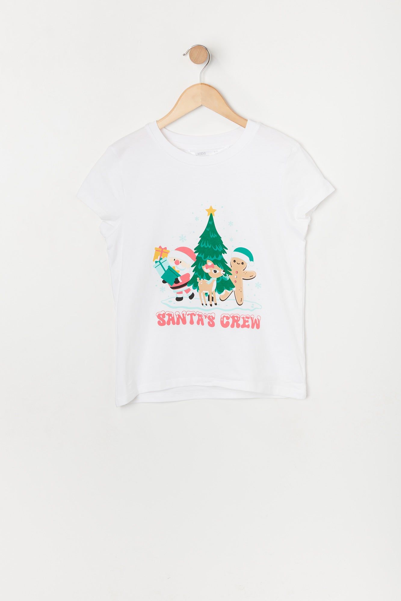 Girls Santa's Crew Graphic T-Shirt sold by Urban Planet