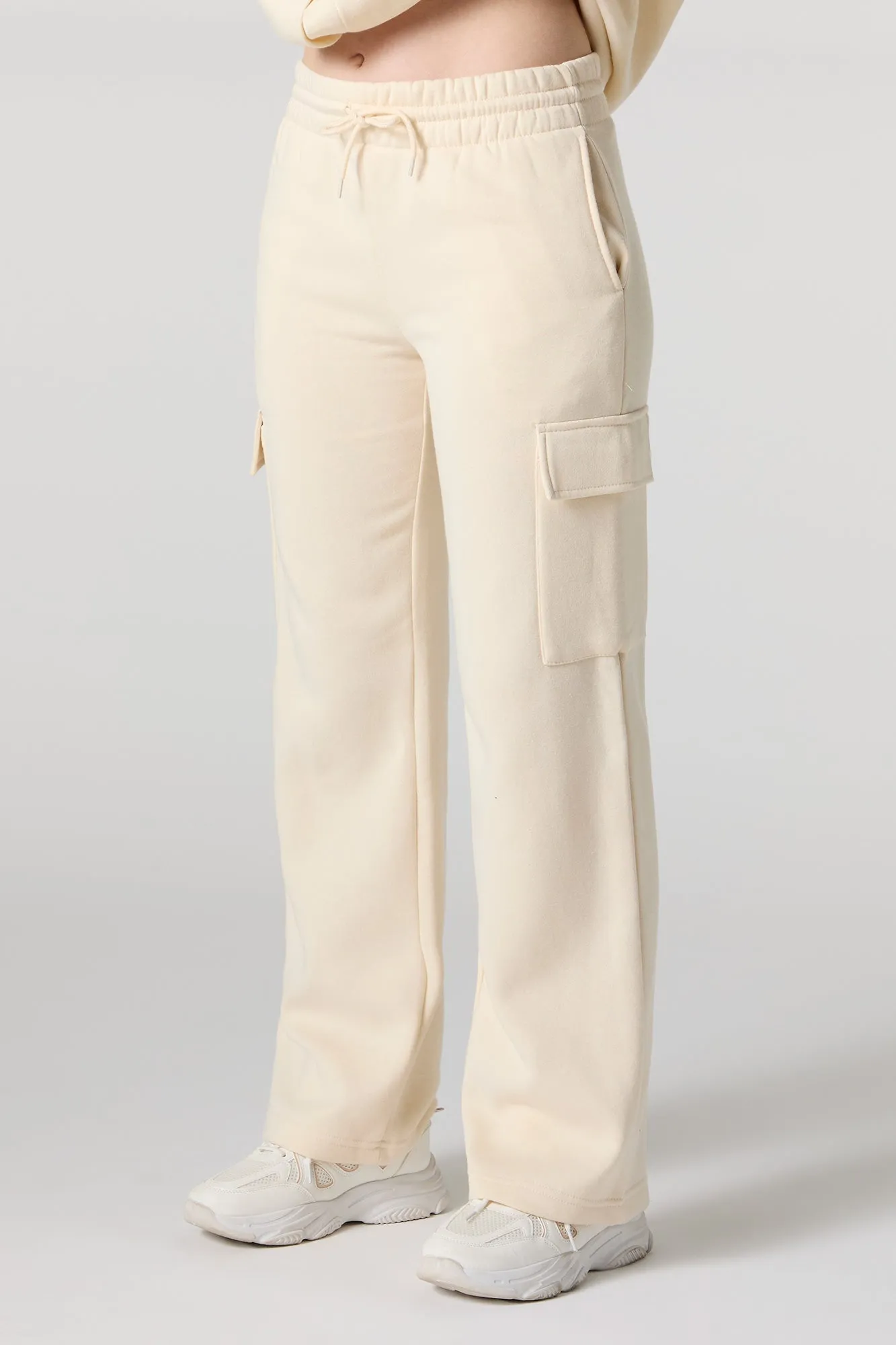 Pantalon cargo à jambe droite en molleton sold by Urban Planet product image thumbnail 2