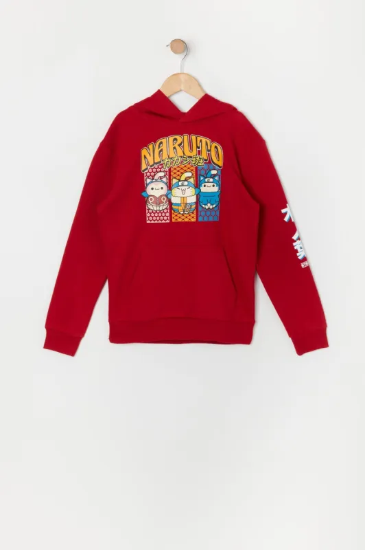 Boys Naruto Graphic Fleece Hoodie sold by Urban Planet