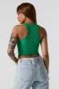 Ribbed High Neck Cropped Tank sold by Urban Planet