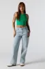 Ribbed High Neck Cropped Tank sold by Urban Planet