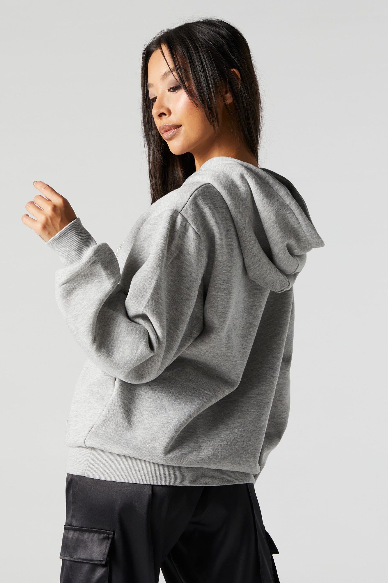Love Pearl Fleece Hoodie sold by Urban Planet product image thumbnail 2